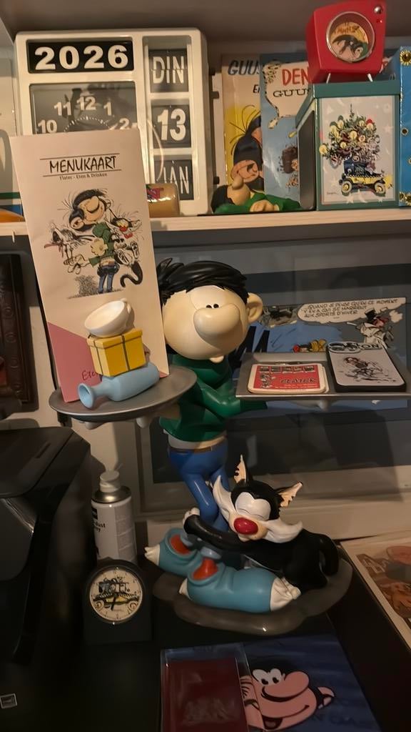 Guust Flater, Ophalen, Gebruikt