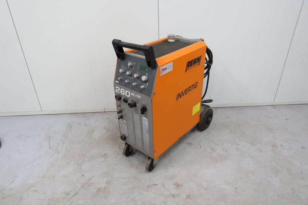 Rehm Invertig 260 AC/DC tig lasapparaat WTGK 400V, Doe-het-zelf en Verbouw, Ophalen of Verzenden, Gebruikt, 250 ampère of meer