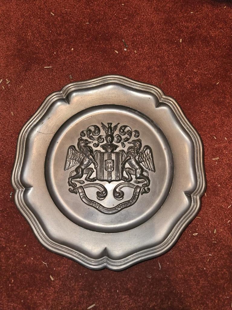 Set van Tinnen Bordjes - Son, Antiek en Kunst, Antiek | Tin, Ophalen