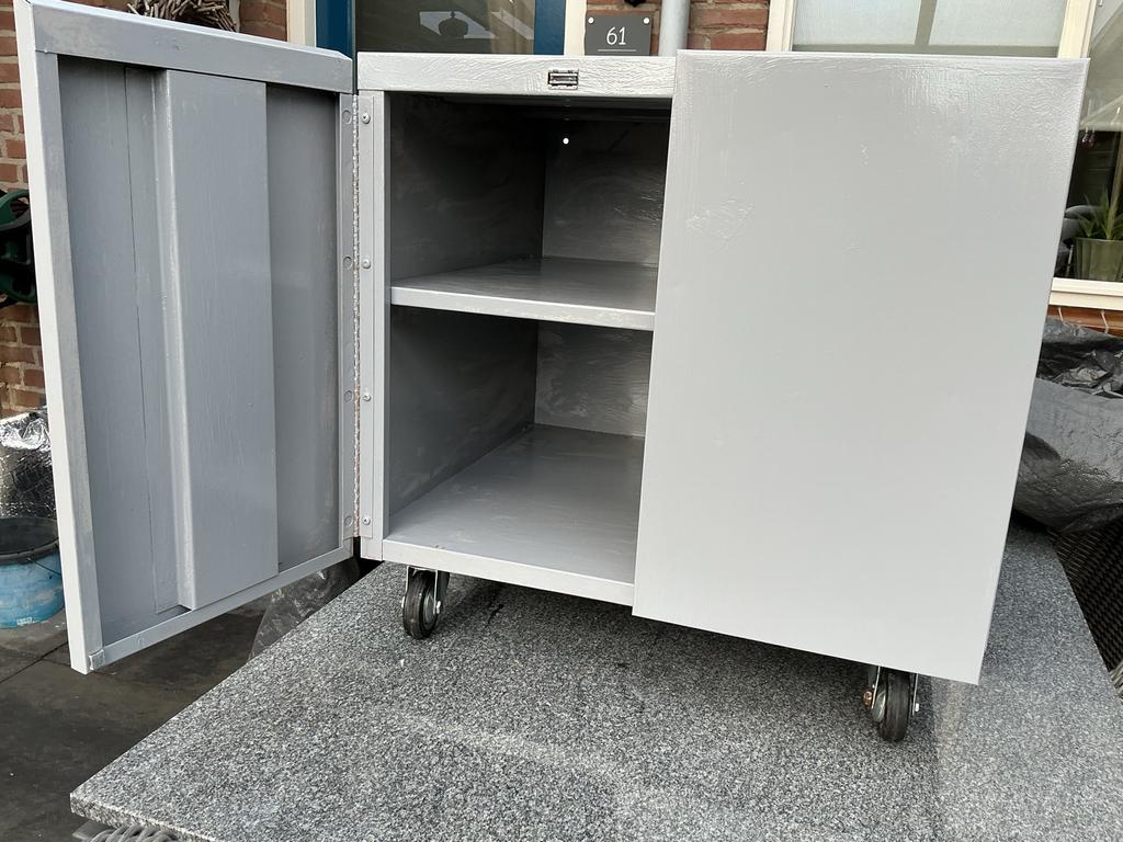 Metalen Werkkast met Wielen, Ophalen of Verzenden