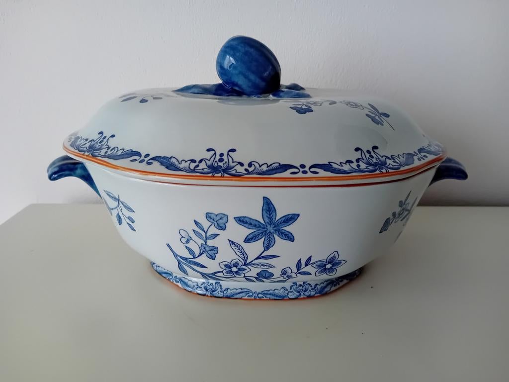 Grote dekschaal terrine Rorstrand Ostindia East Indies, Huis en Inrichting, Keuken | Servies, Overige typen, Ophalen of Verzenden