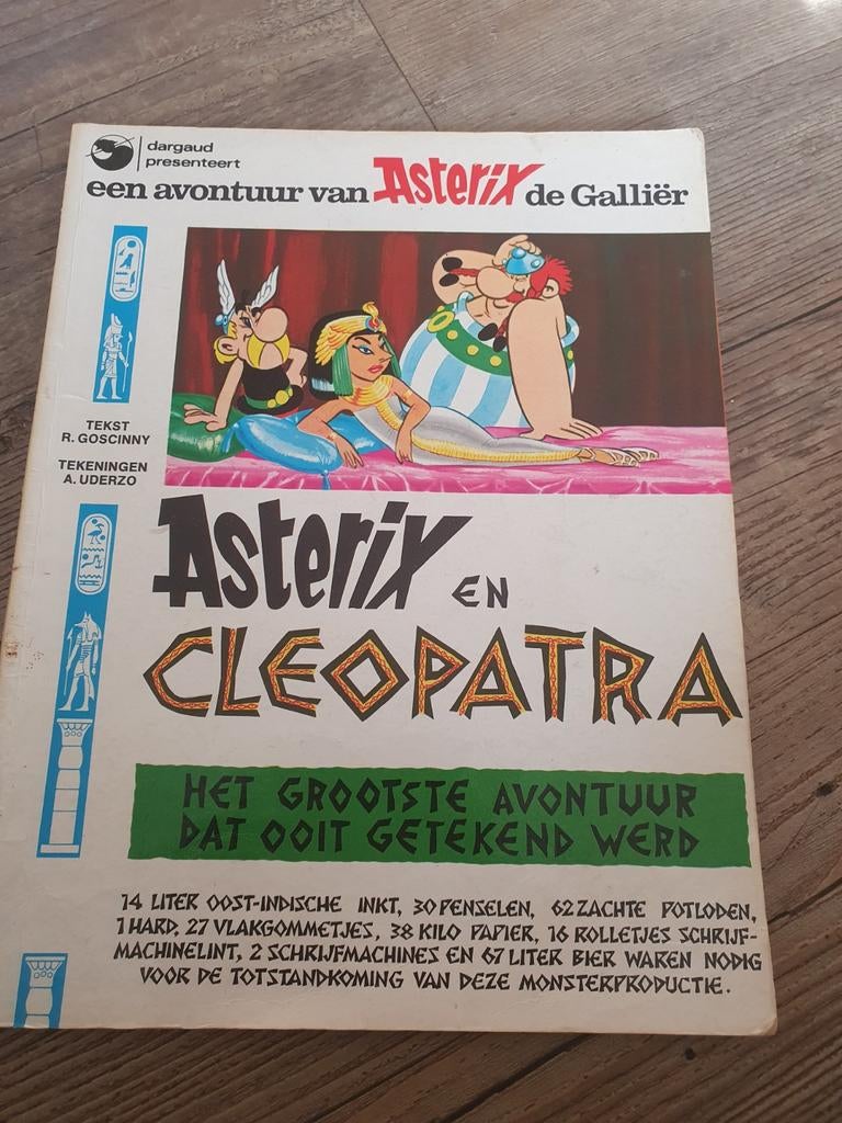 Strip boek Asterix en cleopatra 1965, Ophalen of Verzenden, Kwartet(ten)