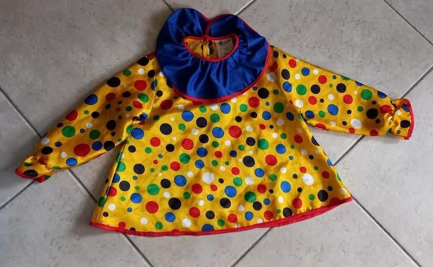 verkleedblouse clown maat 98, Ophalen of Verzenden, Zo goed als nieuw, 104 of kleiner, Jongen of Meisje