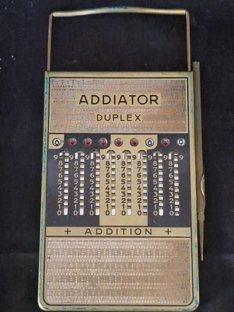 Addiator Duplex rekenmachine, In de Cramer 50 Heerlen, Ophalen of Verzenden, Info@adelheidantiek.nl, Vintage computer