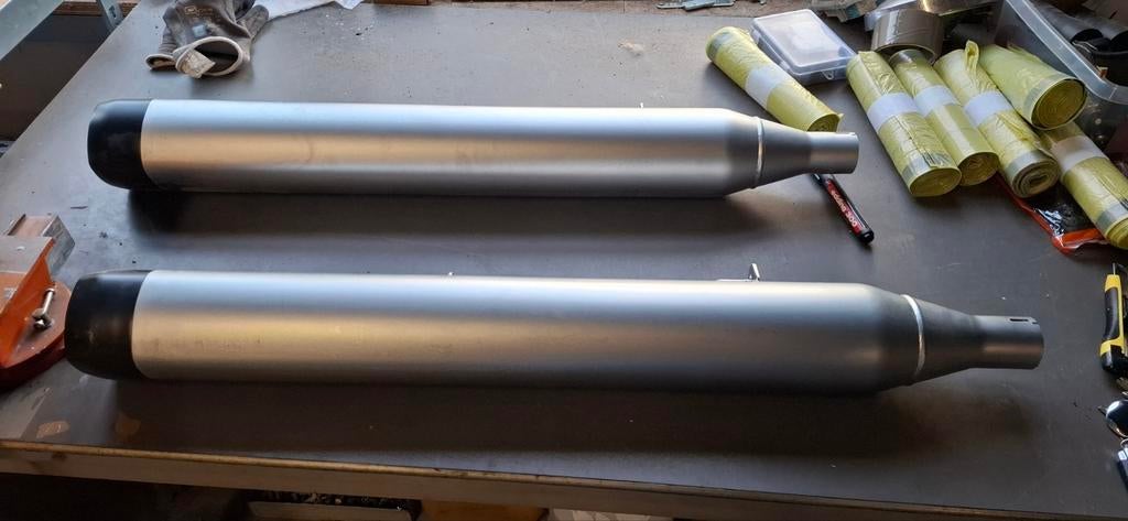 Uitlaat Dempers Harley Davidson V Rod Muscle 1200, Ophalen of Verzenden