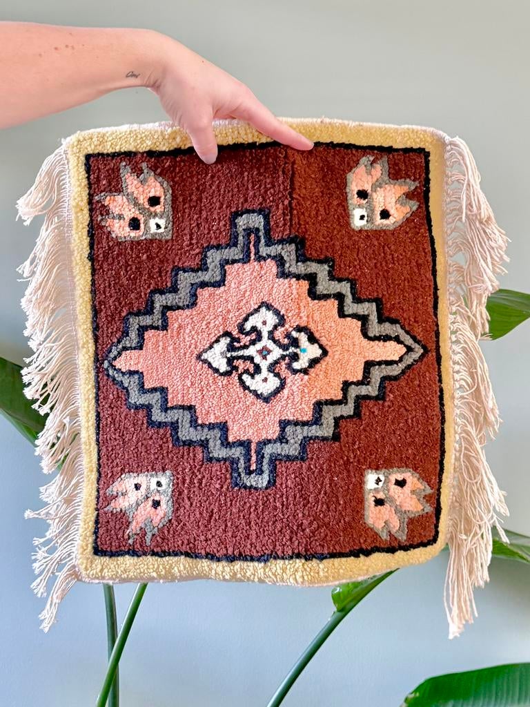 Vintage aztec tafelkleedje tapijtje kleedje, Ophalen of Verzenden, Gebruikt, Binnen