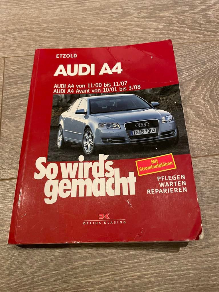 Werkplaatshandboek Audi A4 - Reparatiehandleiding, Ophalen of Verzenden