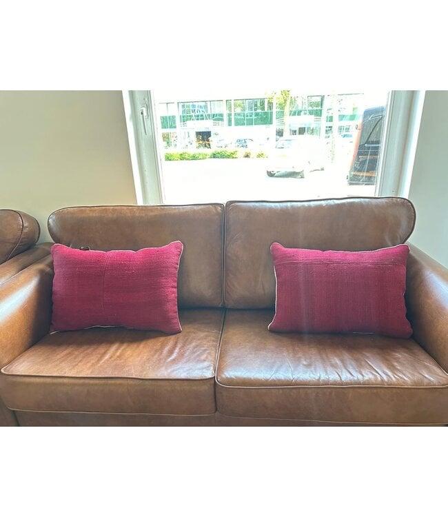 Vintage Kelim Kussens 45x45 cm, Ophalen of Verzenden, Zo goed als nieuw, Rood, Vierkant