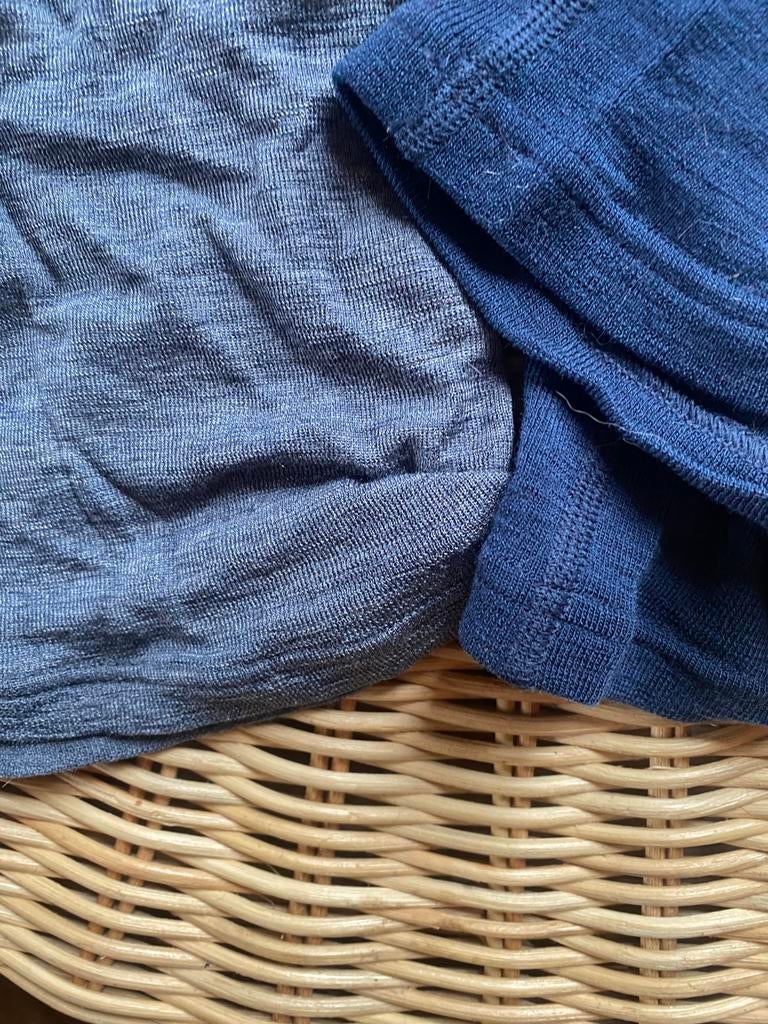 Drie hemden Dilling merinowol en merinowol/zijde mt 110/116, Verzenden, Gebruikt, Jongen, Nacht- of Onderkleding