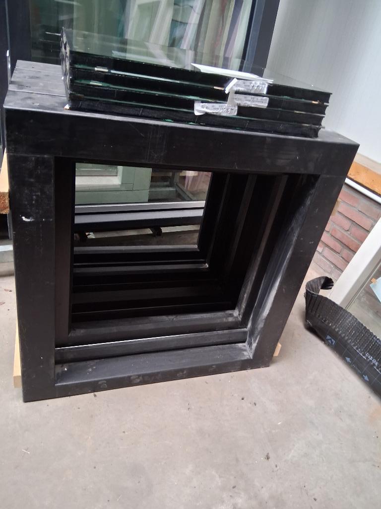 4x Nieuw draaikiepraamkozijn Hr++ bezorgen factuur mogelijk, Gevelraam of Ruit, 80 tot 120 cm, 80 tot 120 cm, Ophalen of Verzenden