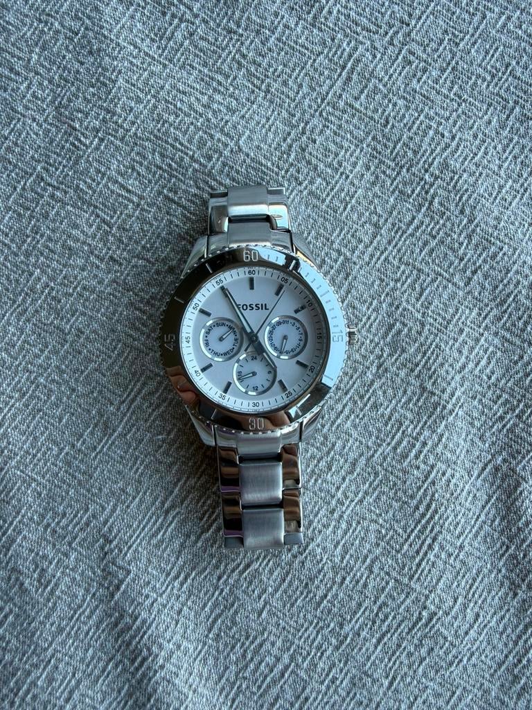 Fossil horloge, Sieraden, Tassen en Uiterlijk, Horloges | Dames, Ophalen of Verzenden, Zo goed als nieuw, Staal, Fossil