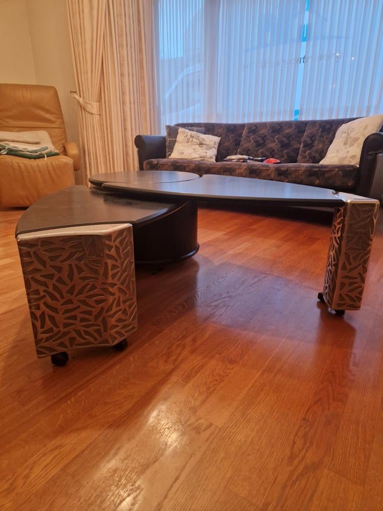 Leolux Meropida Salontafel | Draaibare Bladen | Design, Huis en Inrichting, Tafels | Salontafels, Ophalen, Gebruikt, Unknown, Unknown