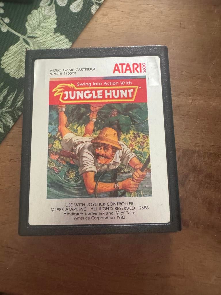 Atari 2600 - Jungle Hunt, Avontuur en Actie, 1 speler, Ophalen of Verzenden, Zo goed als nieuw