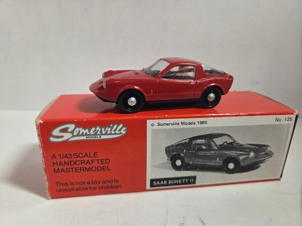 Somerville Saab Sonett ll 1:43, Hobby en Vrije tijd, Modelauto's | 1:43, Overige merken, Auto, ., Ophalen of Verzenden