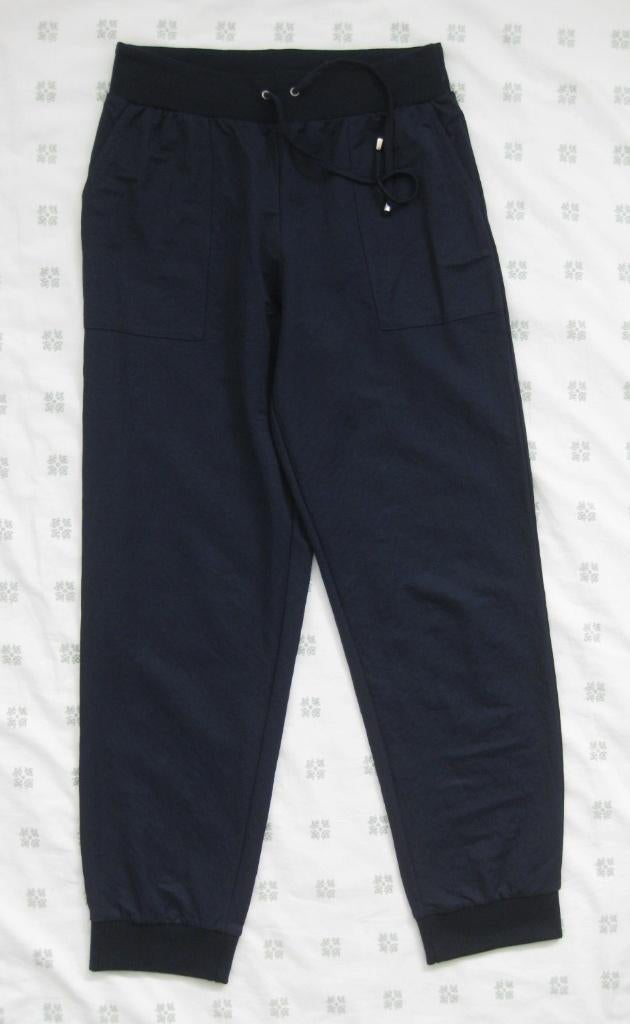Wax donkerblauwe broek, met elastiek boord, 40, Maat 38/40 (M), Blauw, Ophalen of Verzenden, Zo goed als nieuw