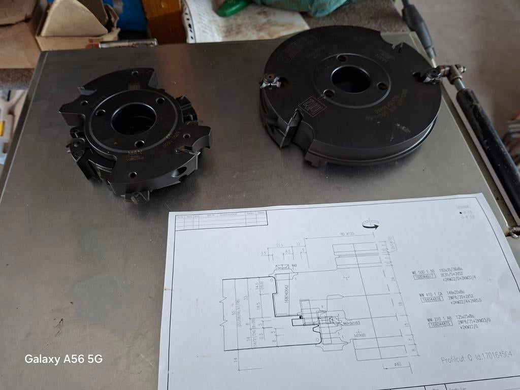 Freeskoppen voor uitbreiding omfrezing Draaikiep  stolp, Doe-het-zelf en Verbouw, Gereedschap | Machine-onderdelen en Toebehoren