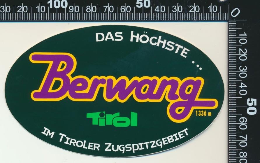 Sticker: Berwang Tirol, Ophalen of Verzenden, Zo goed als nieuw, Bedrijf of Vereniging