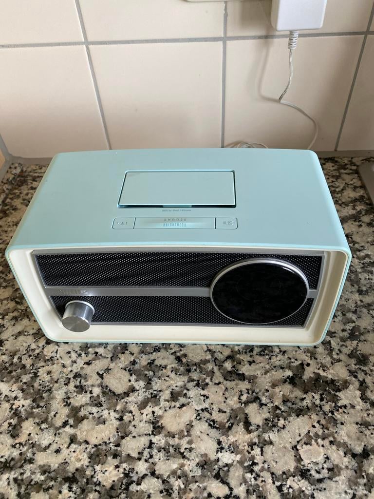Philips Retro radio wekker, Ophalen of Verzenden, Zo goed als nieuw, Radio, Met cd-speler