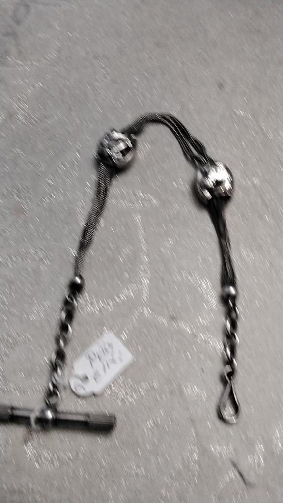 Zilveren horloge collier., Antiek en Kunst, Antiek | Goud en Zilver, Ophalen of Verzenden