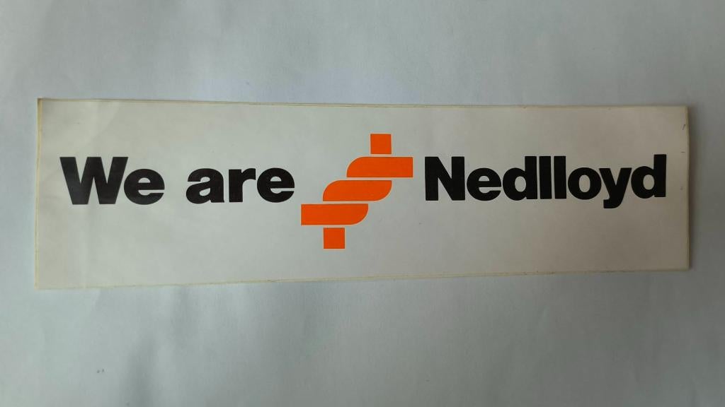 Sticker we are Nedlloyd, Ophalen of Verzenden, Nieuw, Bedrijf of Vereniging
