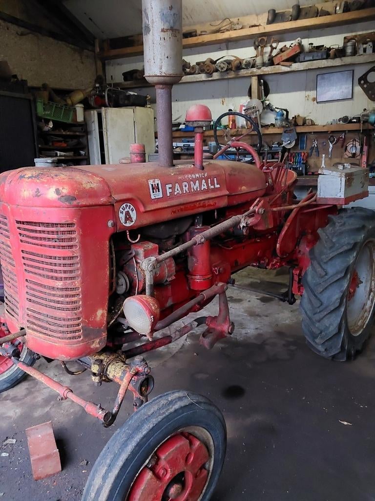 Tekoop farmall super a met  eel schoffelen erbij, Overige merken, Tot 2500, Oldtimer, Ophalen of Verzenden