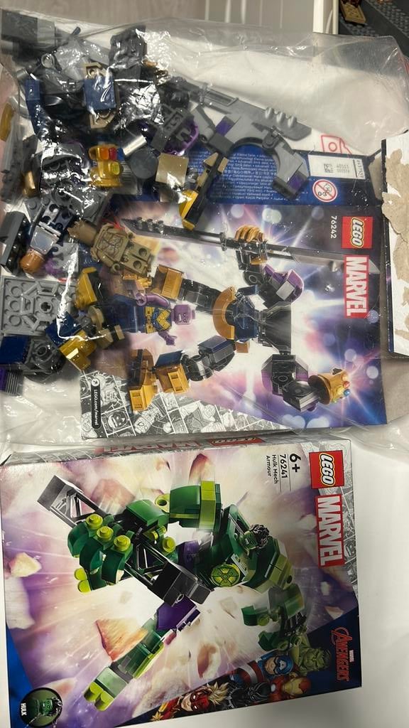 Marvel lego 76241, 76242, 76253 Hulk, Thanos, Guardians, Ophalen of Verzenden, Zo goed als nieuw