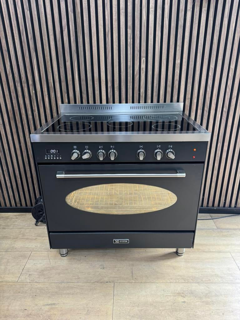 Luxe Antraciet Boretti M-system Fornuis (Gratis bezorgen), 5258sh, Dewitgoedexpert, Keramisch, Ophalen of Verzenden