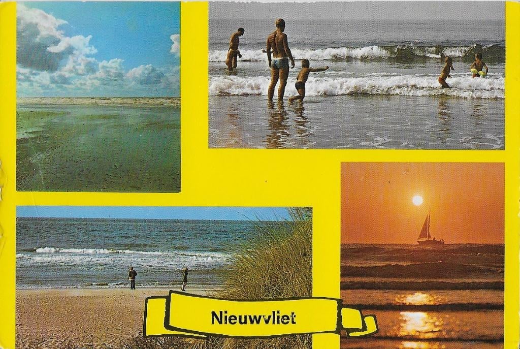 Nieuwvliet Gelopen Ansichtkaart (B51), Ophalen of Verzenden, 1980 tot heden, Gelopen