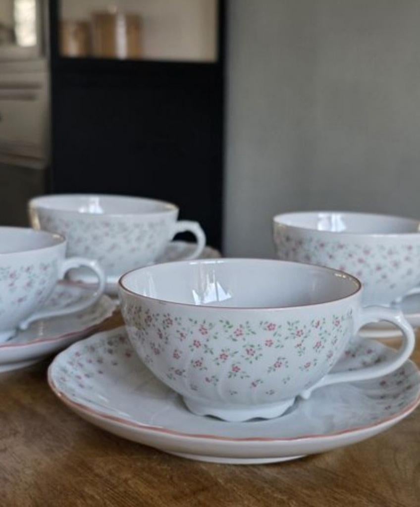 Kop en schotels Seltmann Weiden Bavaria Regina West Germany, Huis en Inrichting, Keuken | Servies, Gebruikt, Kop(pen) en/of Schotel(s)