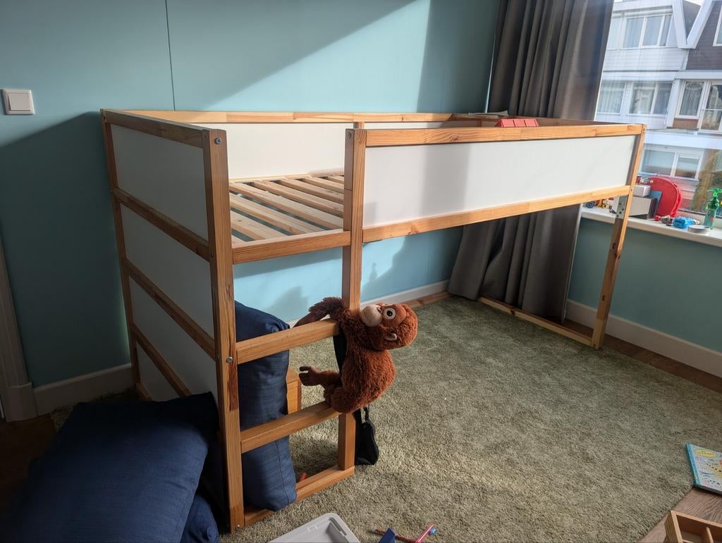 IKEA Kura halfhoogslaper, Kinderen en Baby's, Kinderkamer | Stapelbedden en Hoogslapers, Ophalen of Verzenden, Gebruikt, Halfhoogslaper