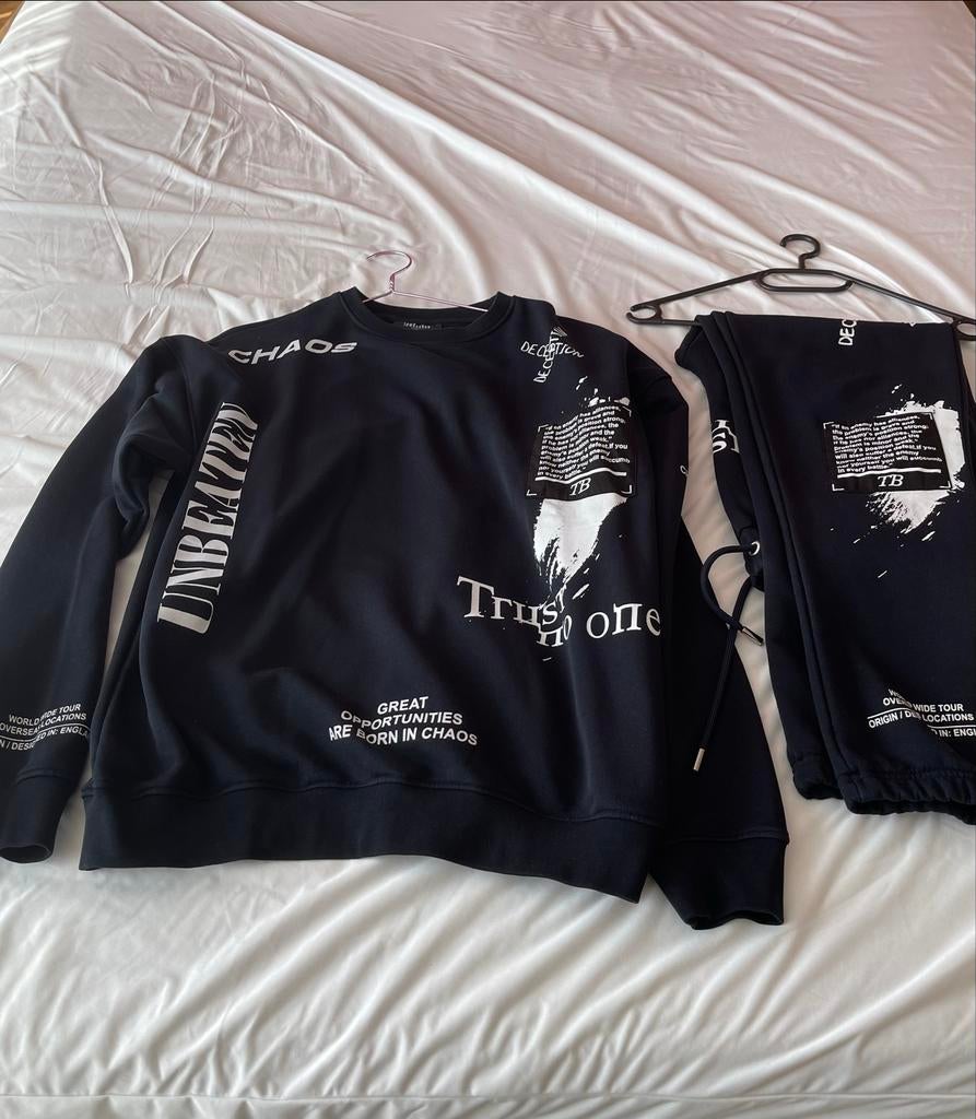 TOM BARRON Trainingspak Maat L-CaL34, Ophalen of Verzenden, Zo goed als nieuw, Maat 52/54 (L), Zwart