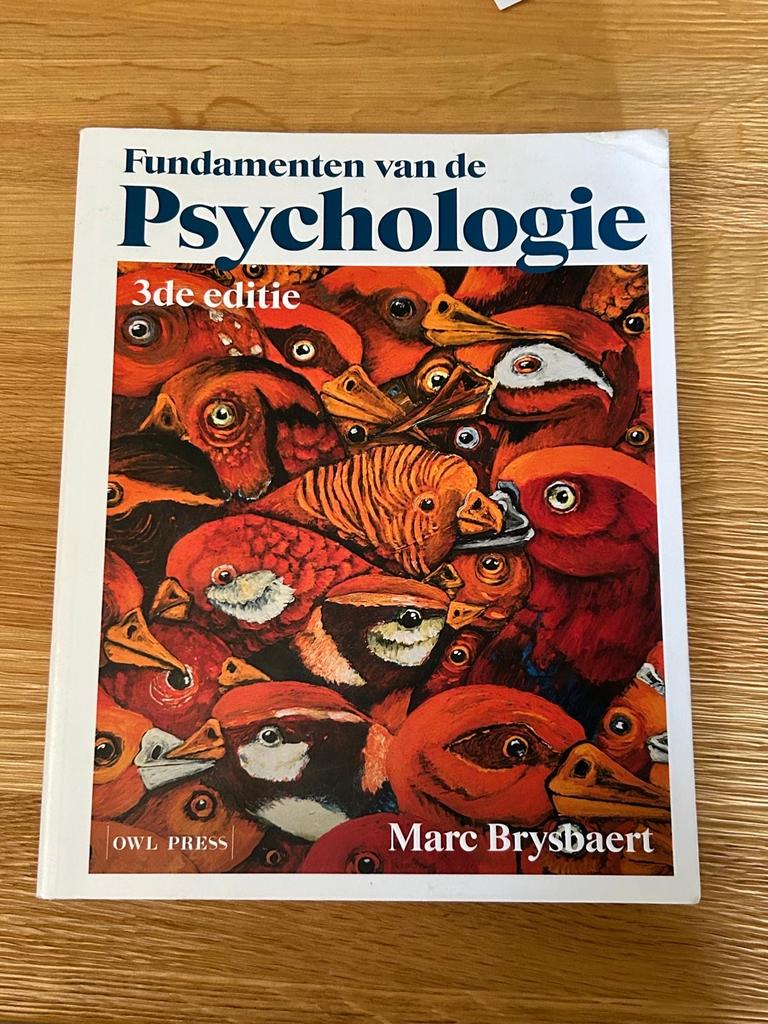Fundamenten van de Psychologie - Brysbaert, Boeken, Ophalen of Verzenden, Gamma, Gelezen, HBO