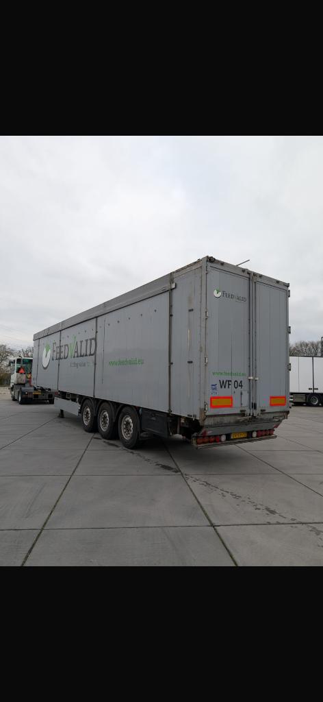 WALKINGFLOOR TRAILER. 92 KUUB . NIEUWE APK !, Auto's, Vrachtwagens, Bedrijf, Zilver of Grijs, Aanhangers en Opleggers, Te koop