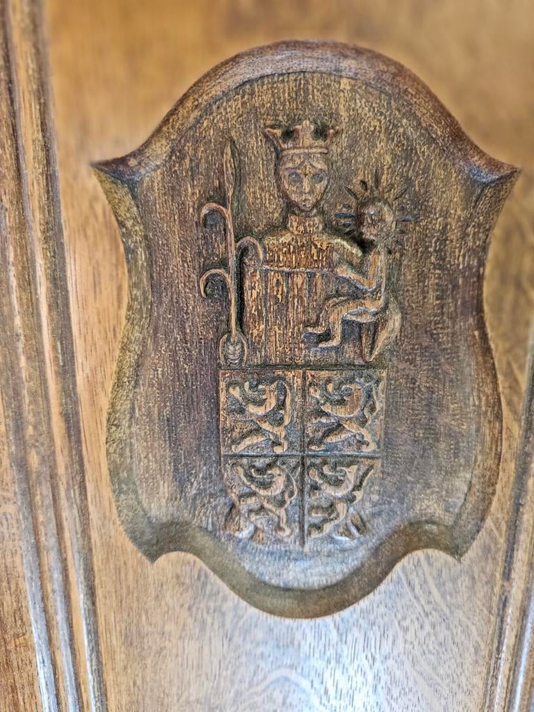 Antieke 2-delige Amsterdamse Eiken Kast, Ophalen