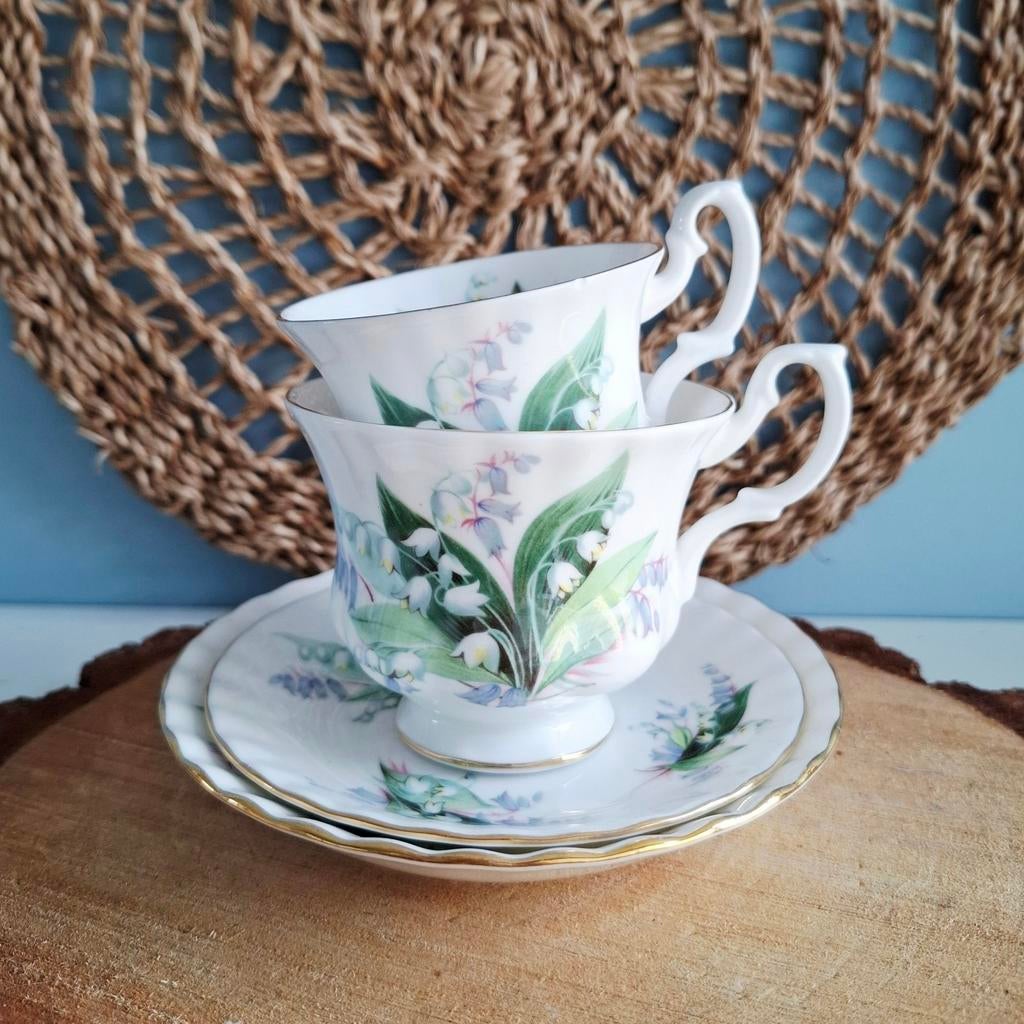Royal Albert Summertime Series 'Cheverell' 2 kop en schotels, Ophalen of Verzenden