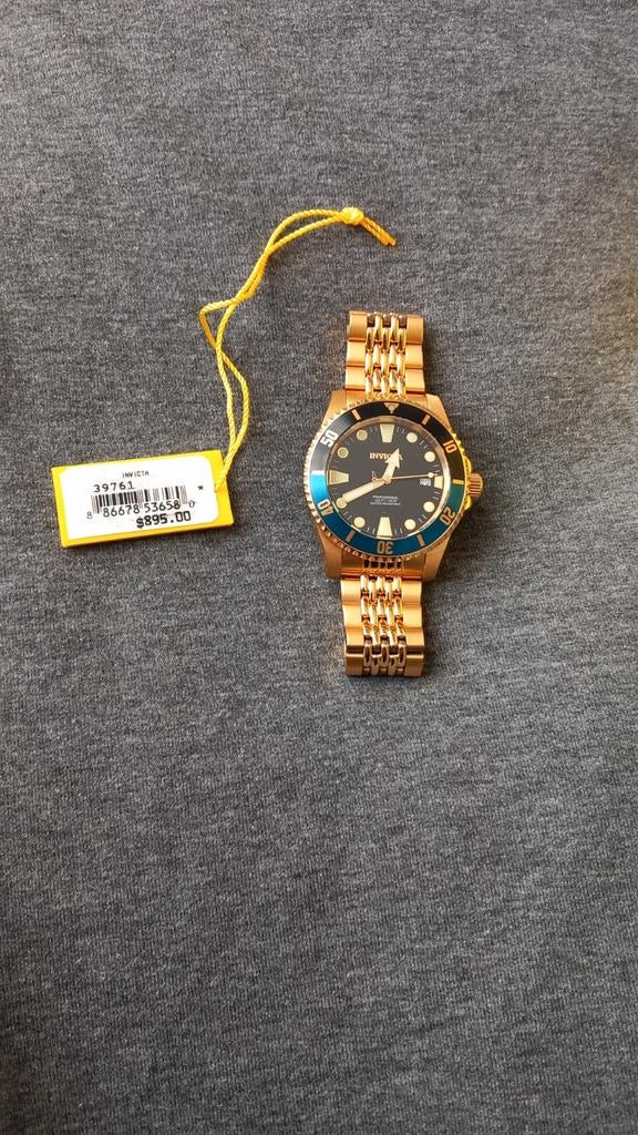 Invicta automatic, Ophalen, Nieuw, Zwart, Android