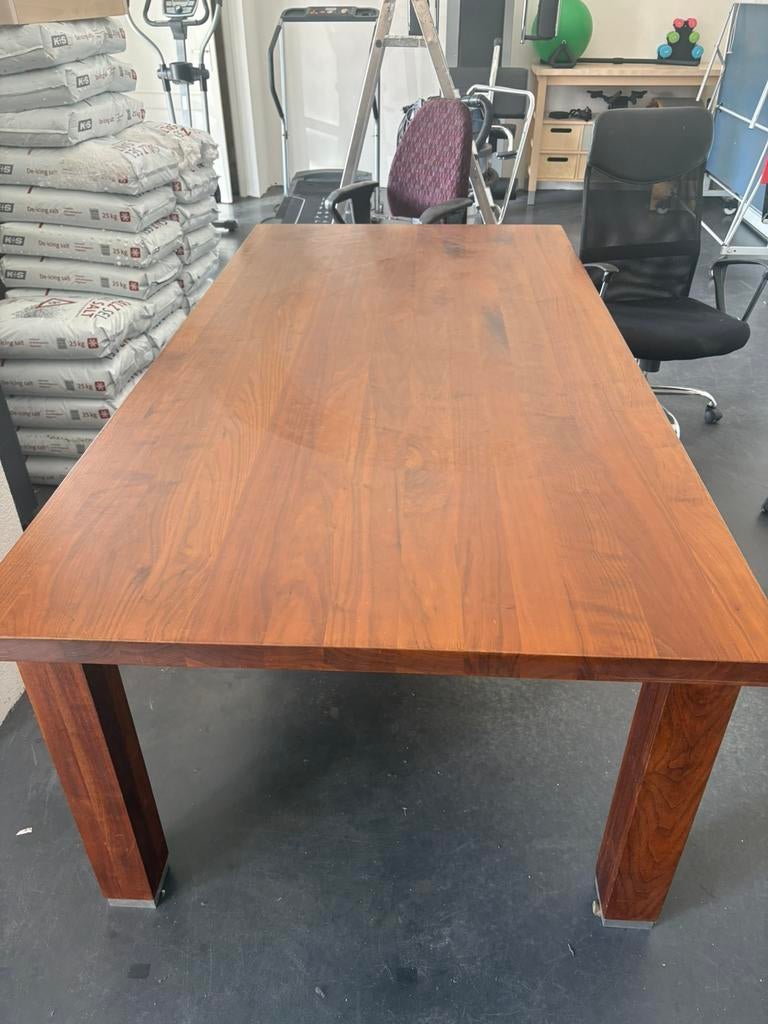 Mooie tafel 2 bij 1, Huis en Inrichting, Tafels | Eettafels, 200 cm of meer, Zo goed als nieuw, Rechthoekig, 50 tot 100 cm