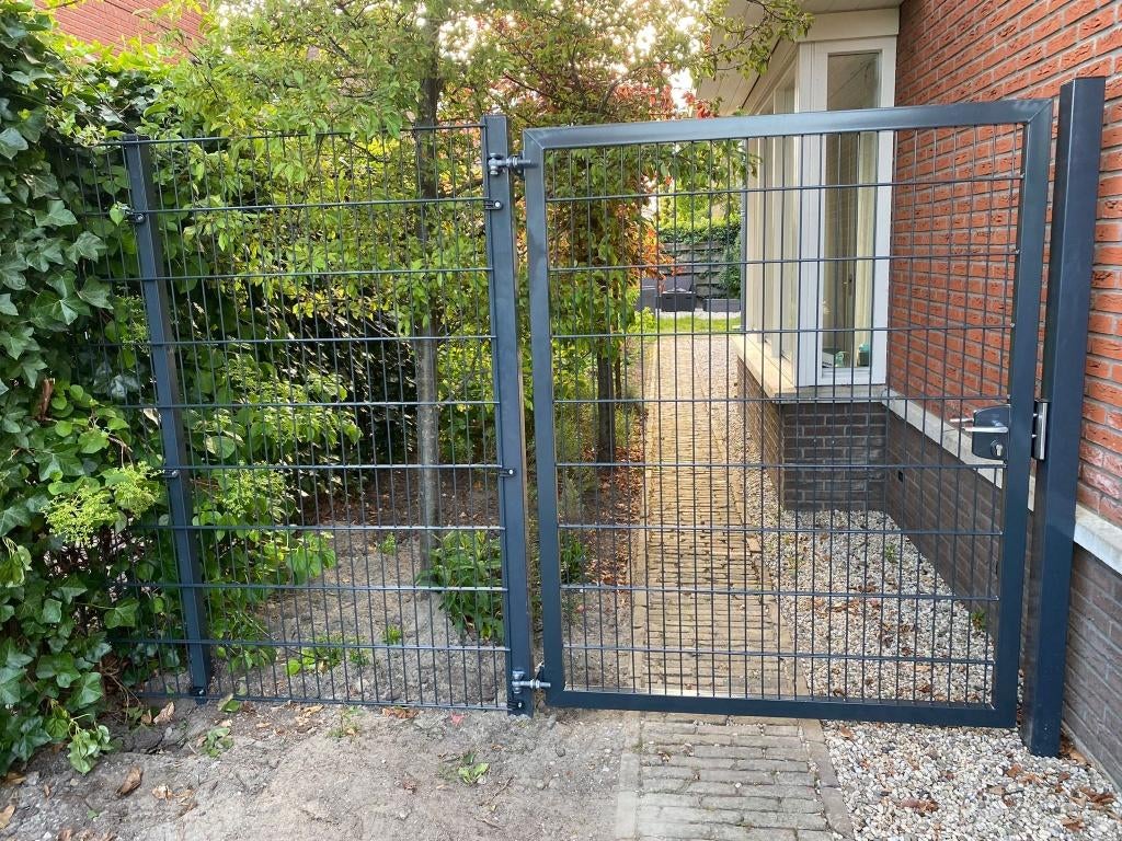 PRO Enkele poorten NIEUW 180 cm Hoog COMPLEET, Ophalen, 100 tot 150 cm, Nieuw, Draaipoort