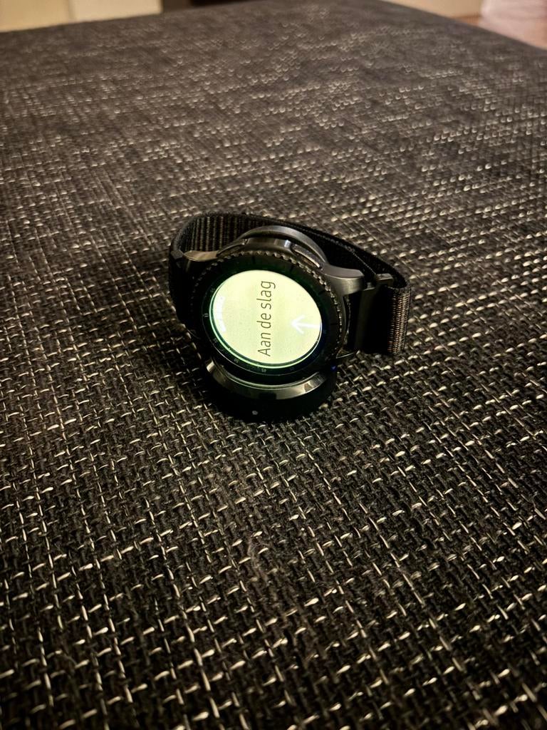 Samsung galaxy watch S3 frontier, Sieraden, Tassen en Uiterlijk, Smartwatches, Ophalen of Verzenden, Gebruikt, Zwart, Android