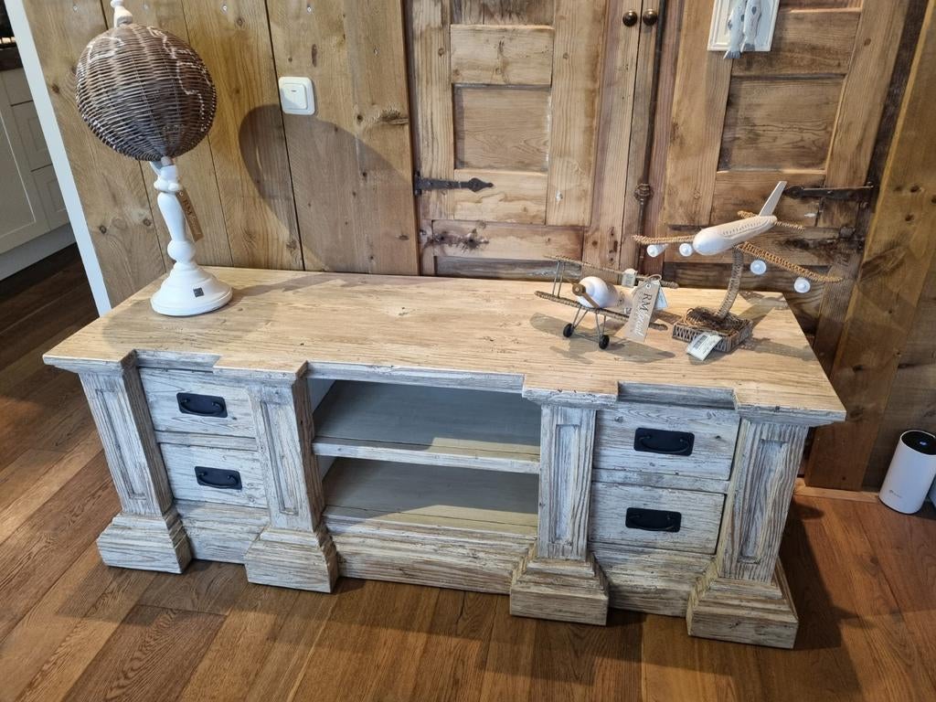 Landelijk Brocant TV meubel Monza € 375.-, Ophalen of Verzenden, Zo goed als nieuw, 25 tot 50 cm, Minder dan 100 cm