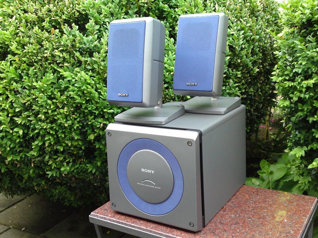 Sony SS-33D 2.1 vintage stereo set, Ophalen of Verzenden, Gebruikt, Speakers, Sony