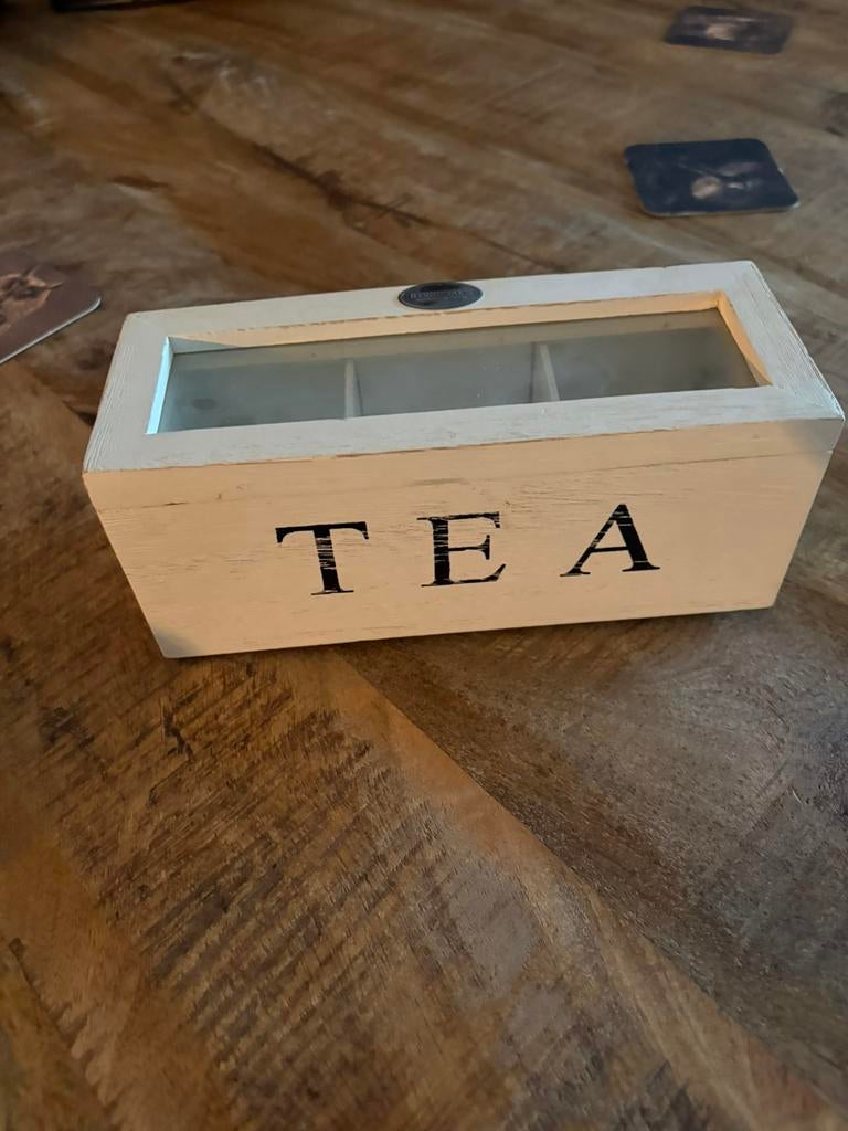 Theedoos 3 vakjes Riverdale, Ophalen of Verzenden, Zo goed als nieuw