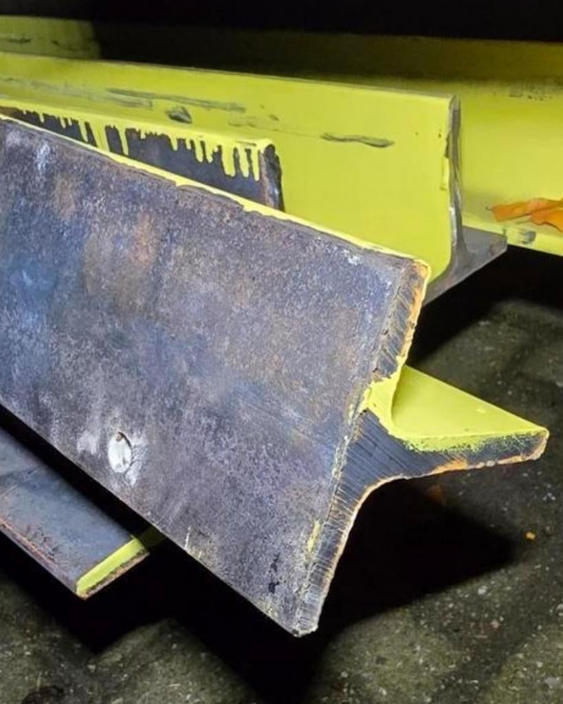 Stalen t-profielen t-ijzer t-profiel aanrijdbeveiliging, Doe-het-zelf en Verbouw, Metalen, Gebruikt, IJzer, Ophalen