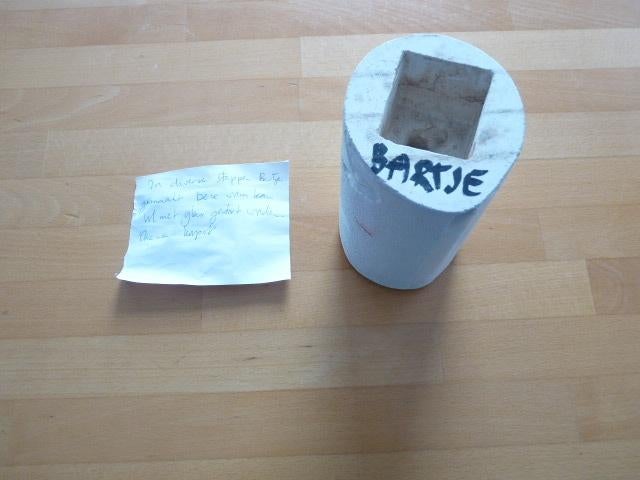 Gipsen mal voor gieten van glas Beeldje van Bartje glasfusen, Ophalen of Verzenden, Nieuw