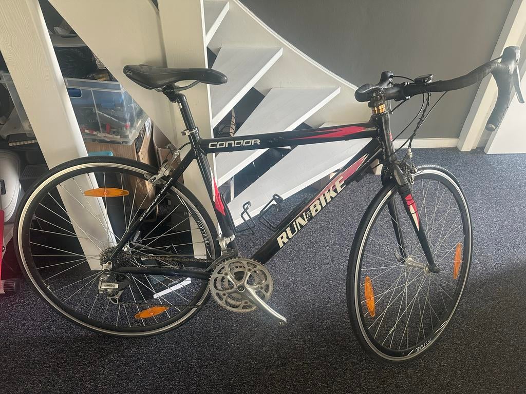 Run & bike fiets met kilometerteller, 28 inch, Gebruikt, Heren, Aluminium