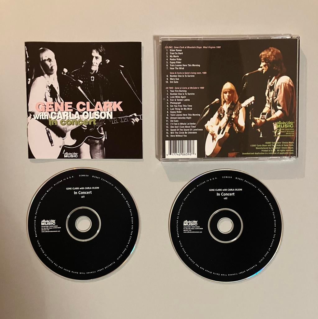 Gene Clark With Carla Olson – In Concert (2 CD), Ophalen of Verzenden, Nieuw in verpakking, Poprock
