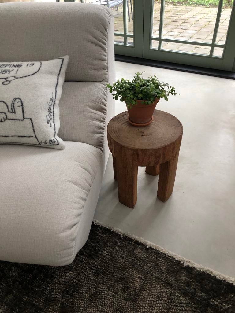 Pols Potten krukje/bijzettafel van hout., Huis en Inrichting, Tafels | Bijzettafels, Minder dan 45 cm, Minder dan 55 cm, Gebruikt