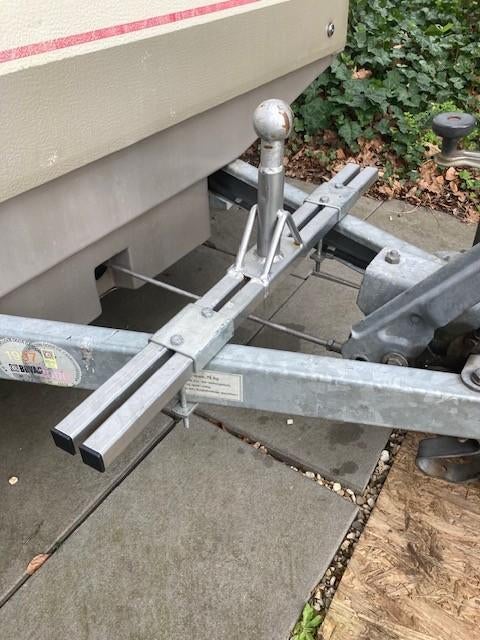 support voor twinny load., Ophalen, 2 fietsen, Gebruikt, Trekhaakdrager