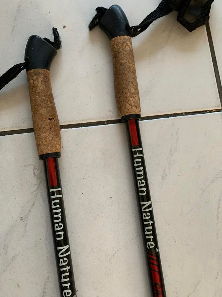 Human Nature wandelstokken 120cm carbon, Ophalen, Gebruikt, Wandelstok