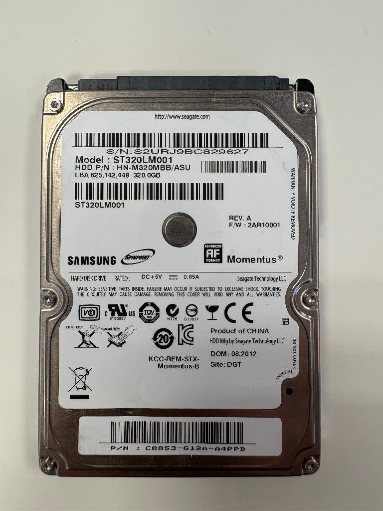 HDD Samsung 2,5 inch SATA ST320LM001 320GB, Intern, Samsung, Gebruikt, -
